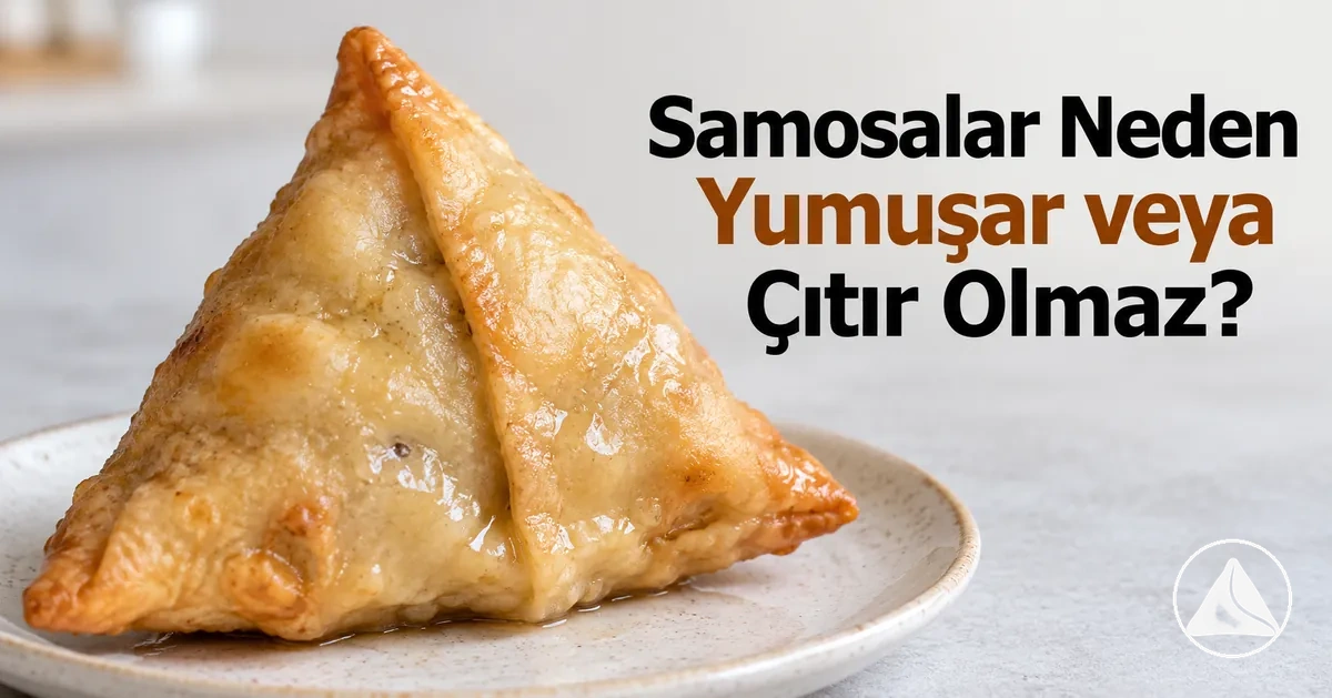 Kızarmış yüzeyi yeterince çıtır olmayan yumuşak ve nemli samosa